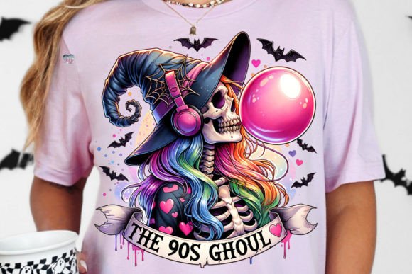 90s Ghoul Retro Halloween PNG: A Nostalgic Digital Asset for Modern Creators