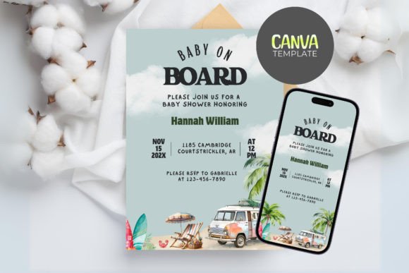 Baby on Board Baby Shower Invitation: A Stylish and Practical Choice for Expectant Parents