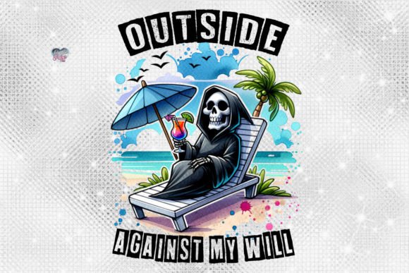 Cute Grim Reaper PNG Goth Summer