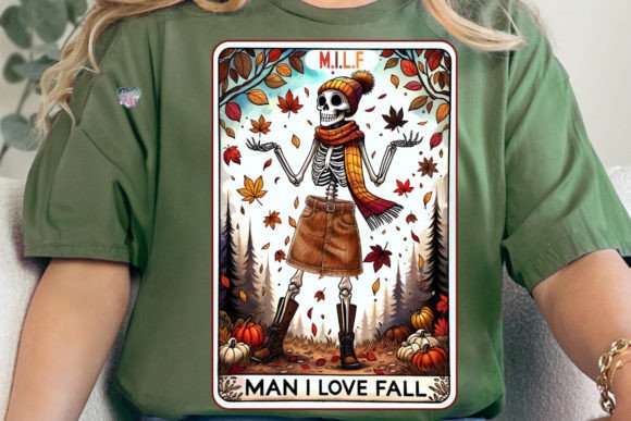 Fall Skeleton Tarot Card PNG Milf: A Unique Digital Asset for Modern Creators