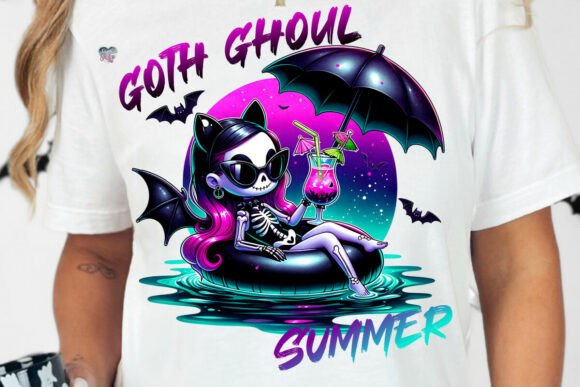 Goth Ghoul Summer PNG Bat Floaty