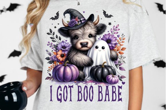 Highland Cow Cute Ghost PNG Halloween: A Digital Design Trend for Creative Entrepreneurs