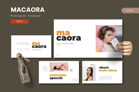 Macaora - Powerpoint Template: Elevate Your Presentations with Style and Simplicity