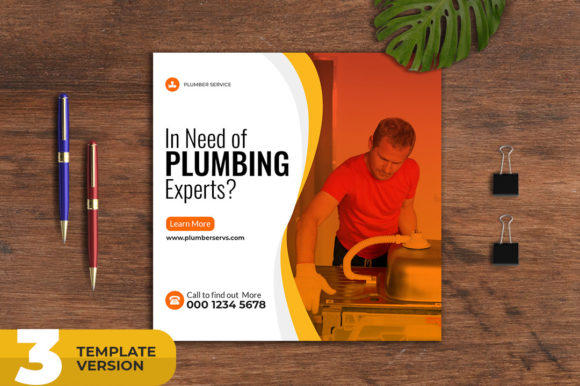 Plumber Service Social Media Banner