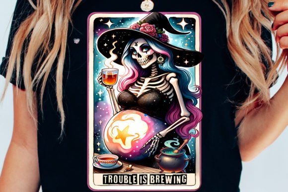 Pregnant Witch Tarot Card PNG: A Digital Art Asset for Creative Projects